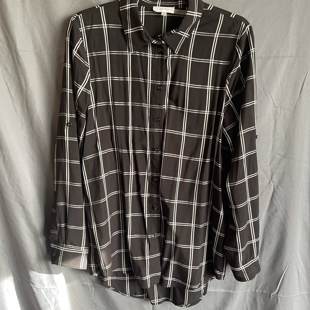 Calvin Klein button down blouse
